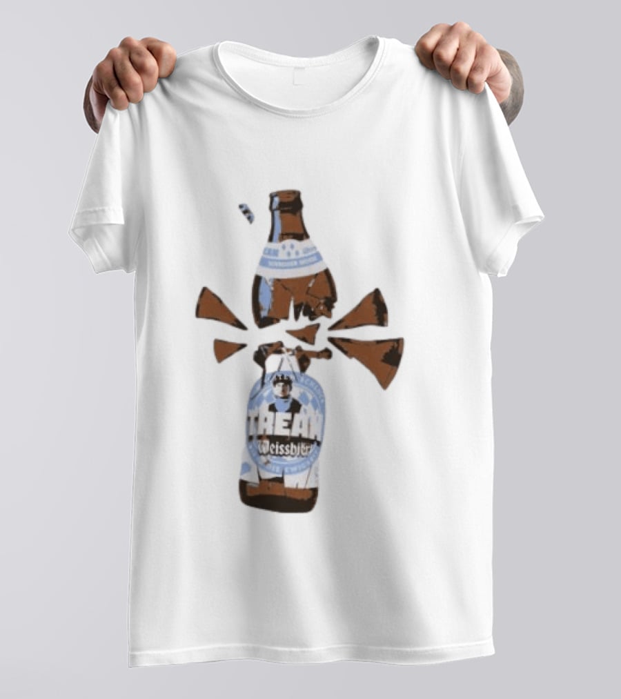 Tream Weissbier Vom Ersten Schluck Bis In Die Ewigkeit Schneider Weisse Exploding Beer Bottle T-Shirt