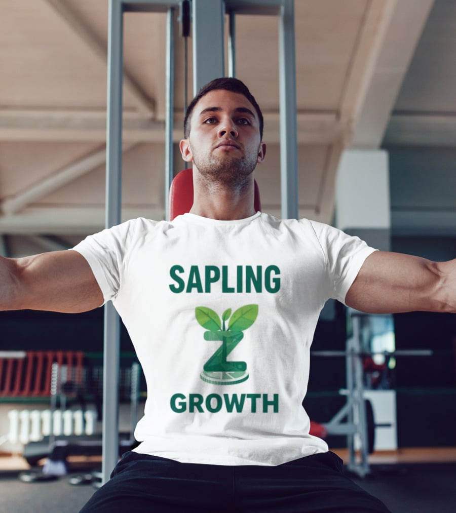 Sapling Growth Z Coin Zcash Crypto Leaf T-Shirt