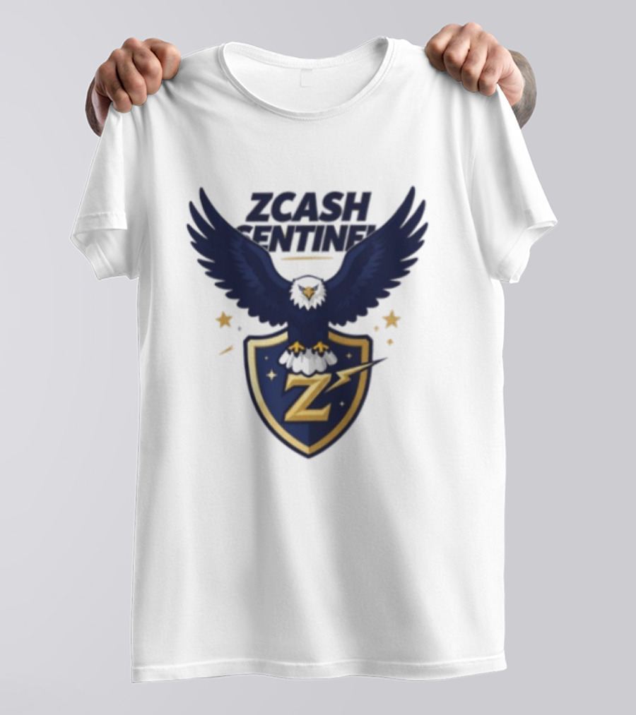 Zcash Sentinel Eagle Shield Cryptocurrency Z T-Shirt
