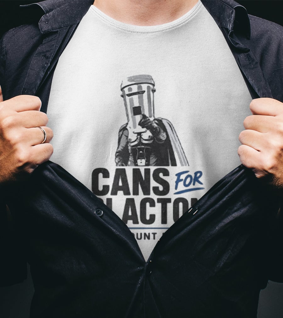 Cans For Clacton Vote Count Binface Political Campaign UK Election T-Shirt