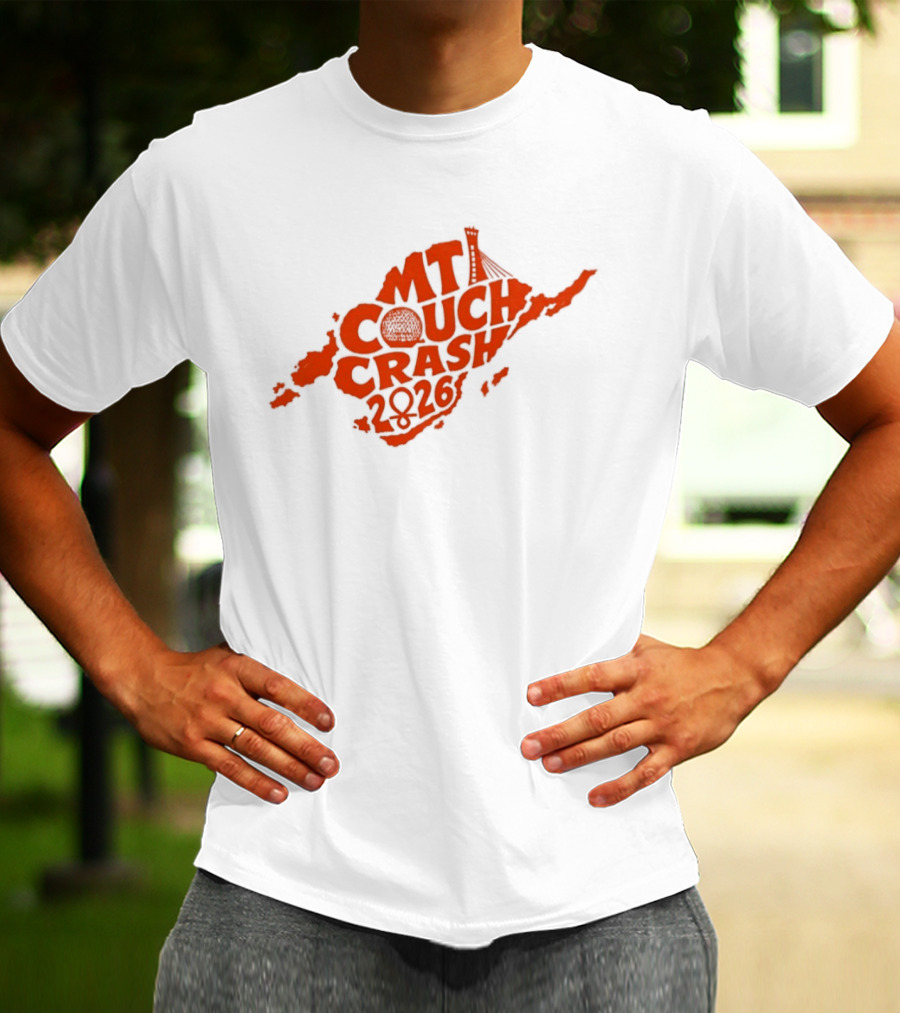 CMT Couch Crash 2026 Orange Island Map Radio Tower T-Shirt