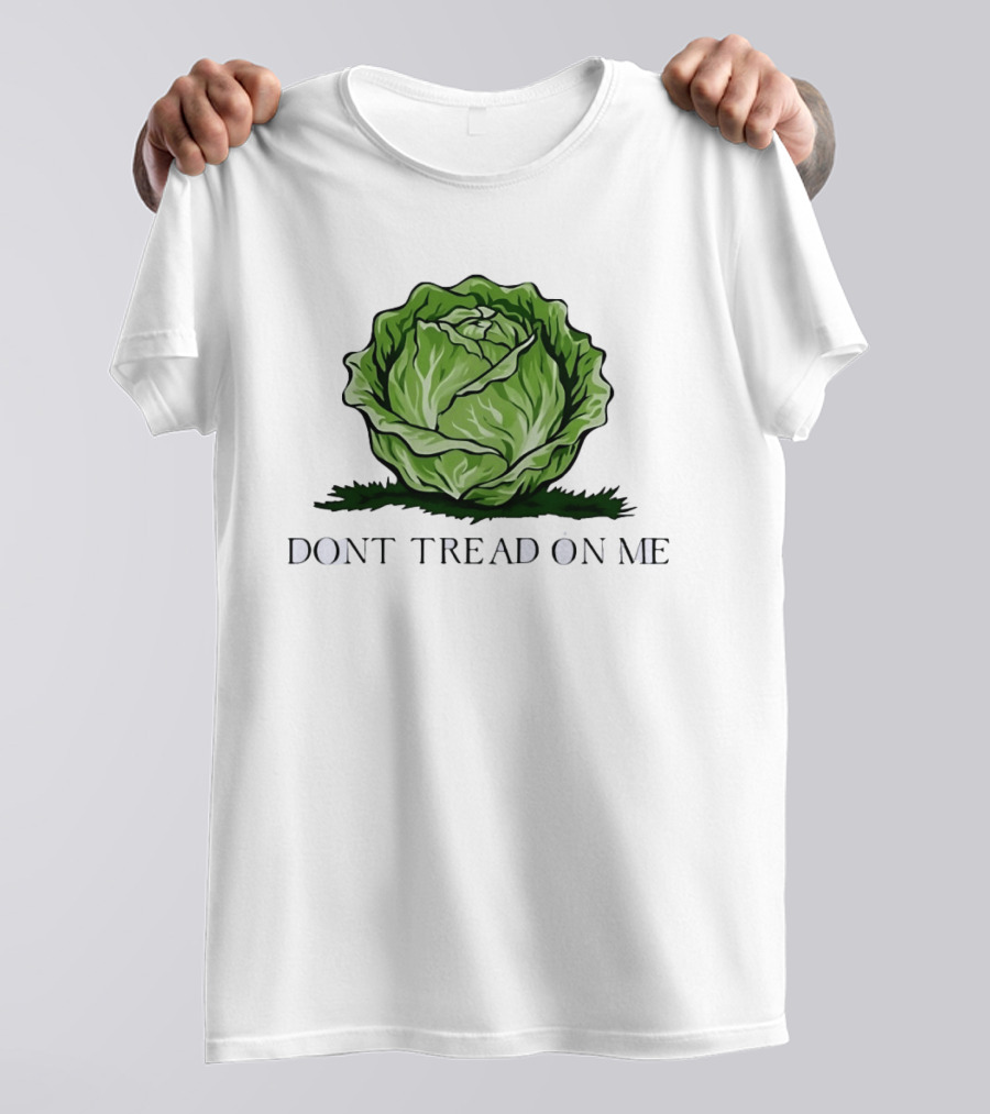Don't Tread On Me Cabbage Vegetable Gadsden T-Shirt