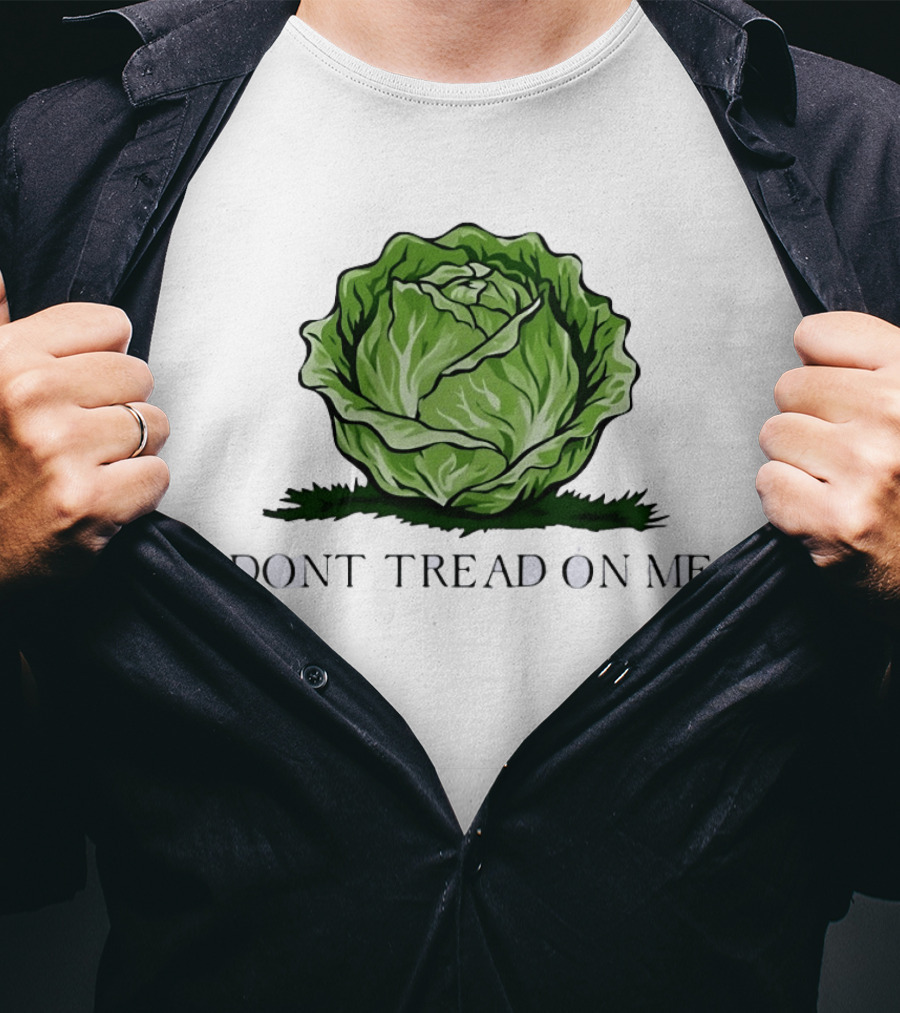 Don't Tread On Me Cabbage Vegetable Gadsden T-Shirt
