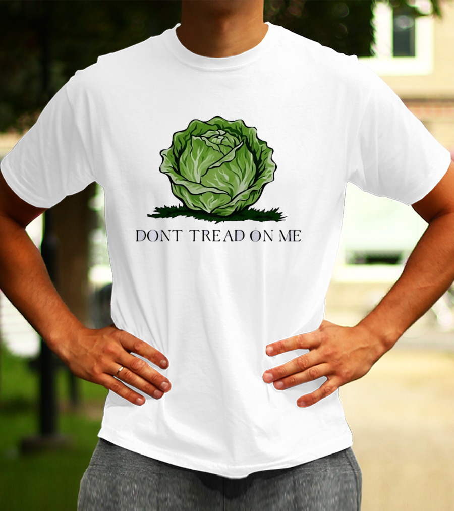 Don't Tread On Me Cabbage Vegetable Gadsden T-Shirt