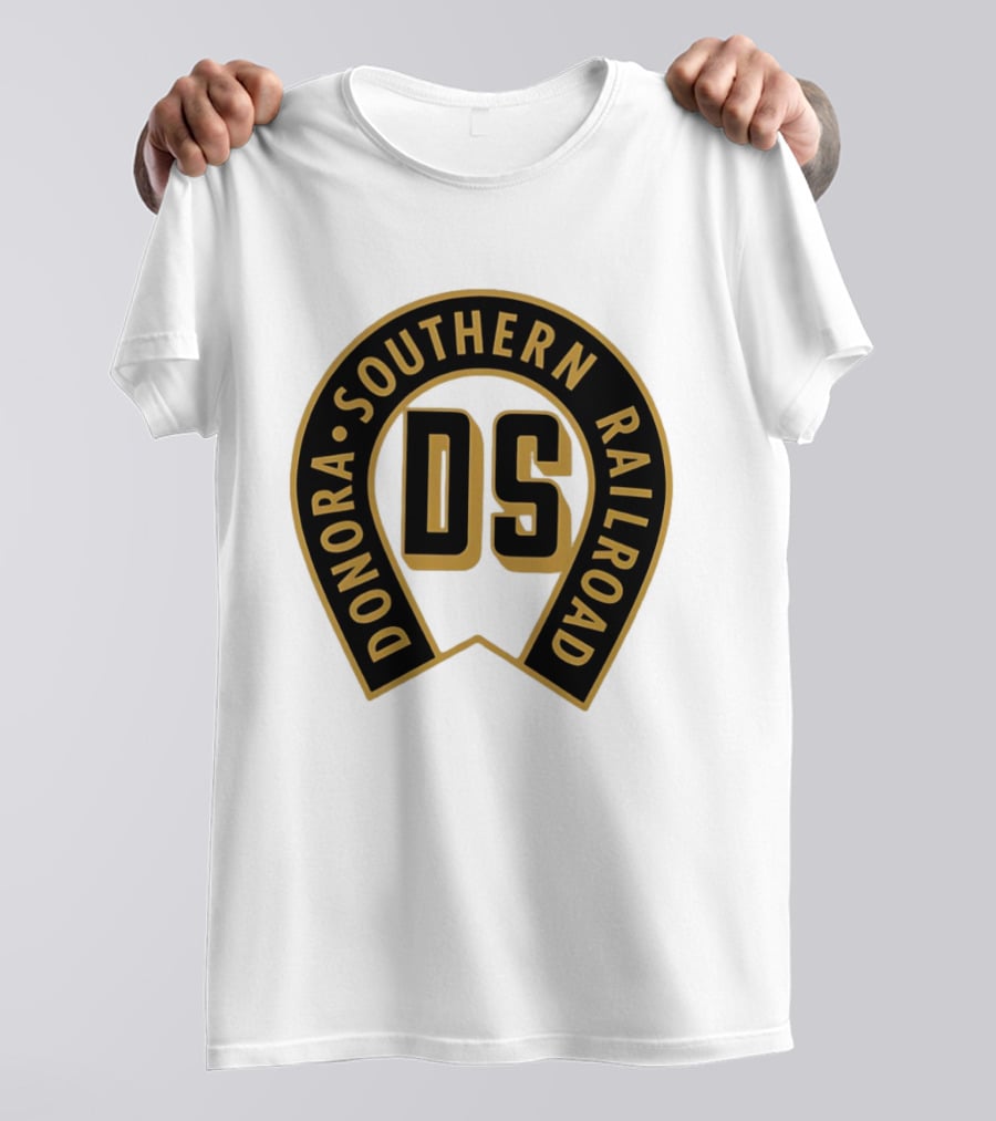 Donora Southern Railroad Horseshoe DS Monogram T-Shirt
