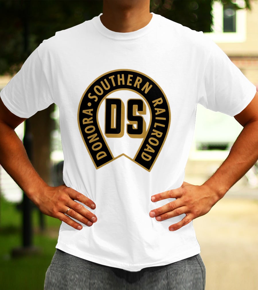 Donora Southern Railroad Horseshoe DS Monogram T-Shirt