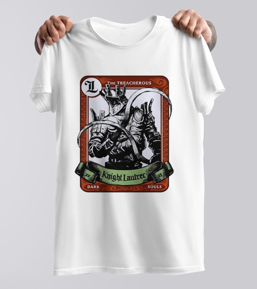 Knight Lautrec The Treacherous Dark Souls Trading Card Art Ribs GG T-Shirt
