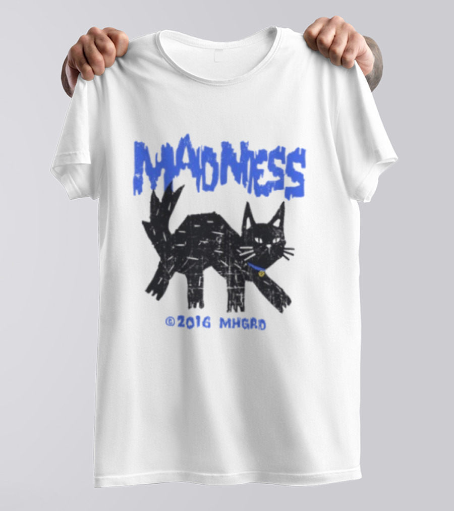 Madness Distressed Black Cat 2016 Madness MHGRD T-Shirt
