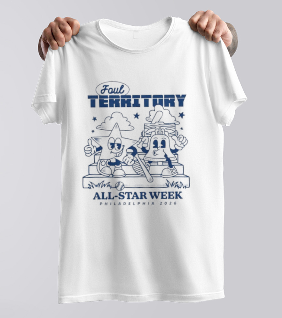 Foul Territory All Star Week Winken Blinken And Nod Philadelphia 2026 T-Shirt