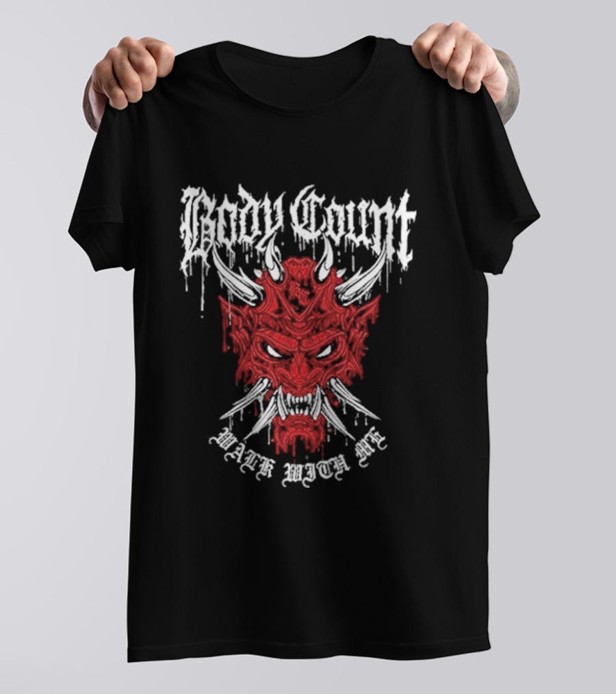 Body Count Work With Me Devil Red Demon Face T-Shirt