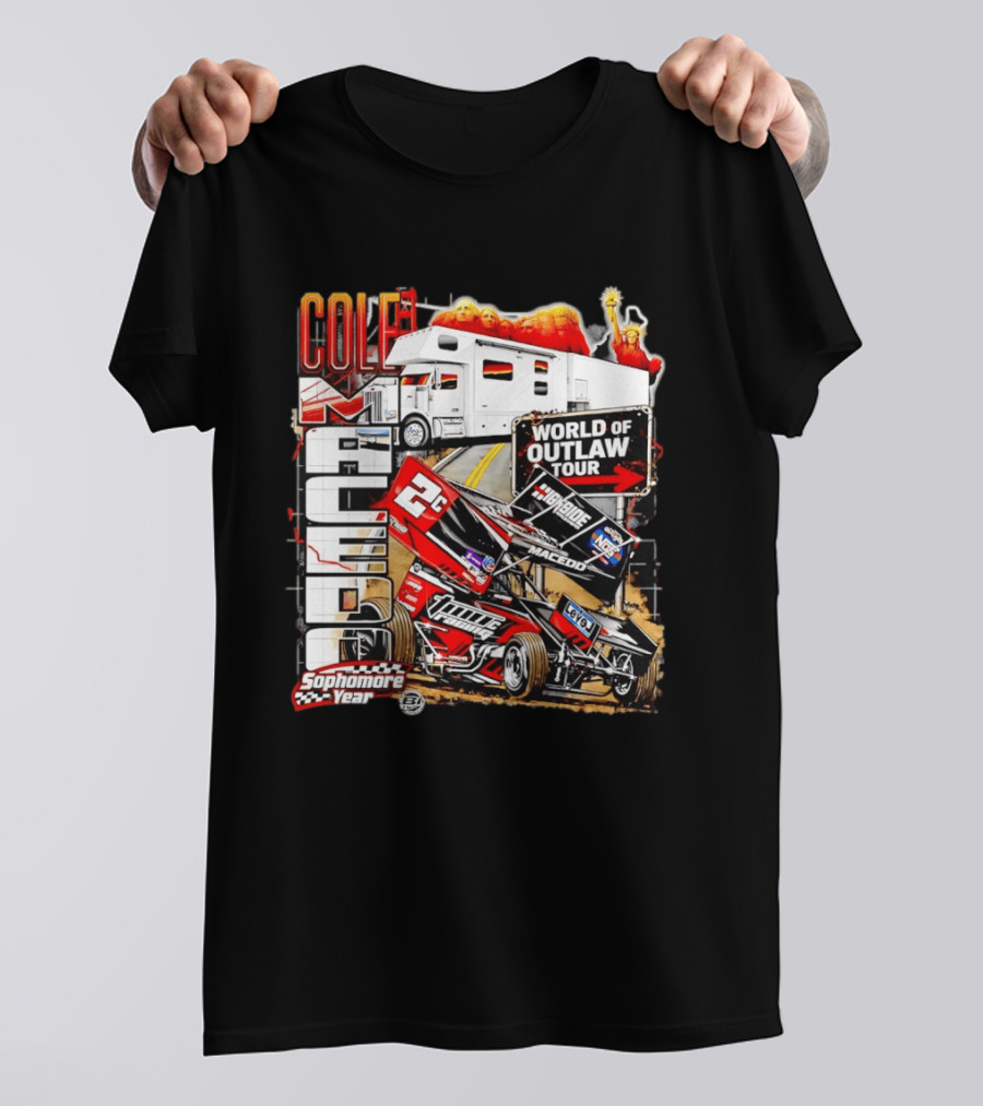 Cole Macedo World Of Outlaw Tour 2C Racing Sophomore Year T-Shirt