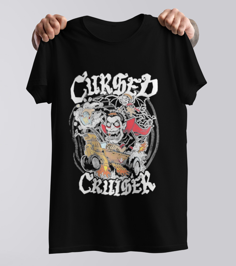 Cursed Cruiser Danhausen Monster Riding Vehicle T-Shirt