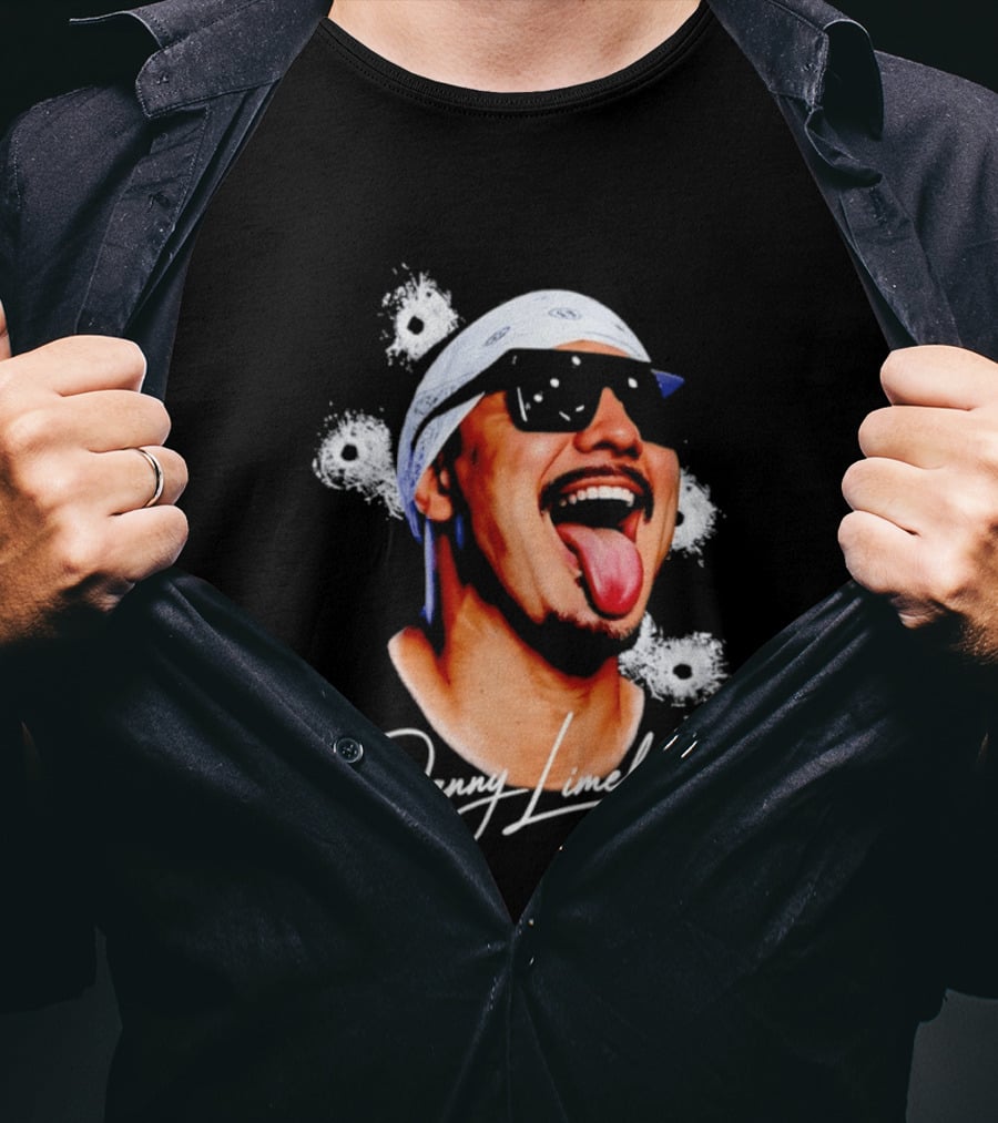 Danny Limelight Swag Bullet Holes Bandana Tattoo T-Shirt