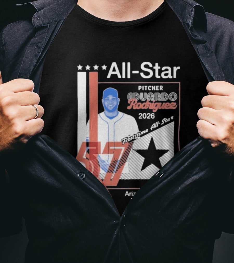 Eduardo Rodriguez Pitcher First Time All Star 2026 Arizona Baseball 57 T-Shirt