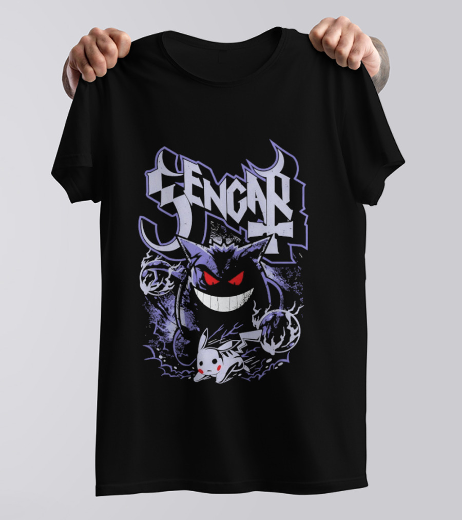 Gengar And Pikachu Pokemon Iconic Collaboration T-Shirt