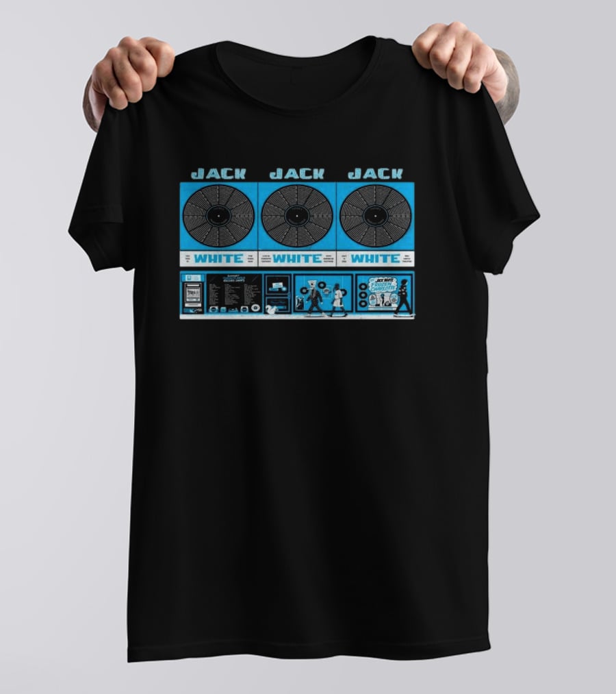 Jack White Toronto RBC Amphitheatre 07.14.2026 Vinyl Record Aesthetic Concert T-Shirt