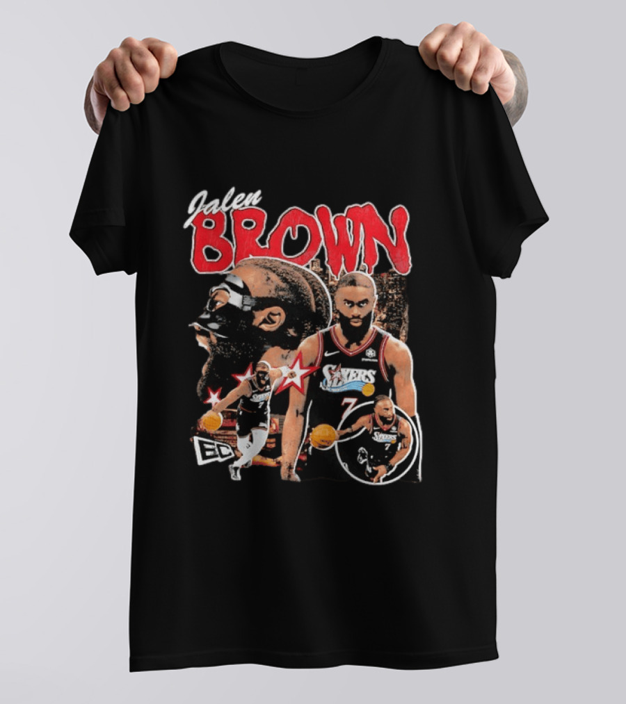 Jaylen Brown Philadelphia 76ers NBA Basketball ECC T-Shirt