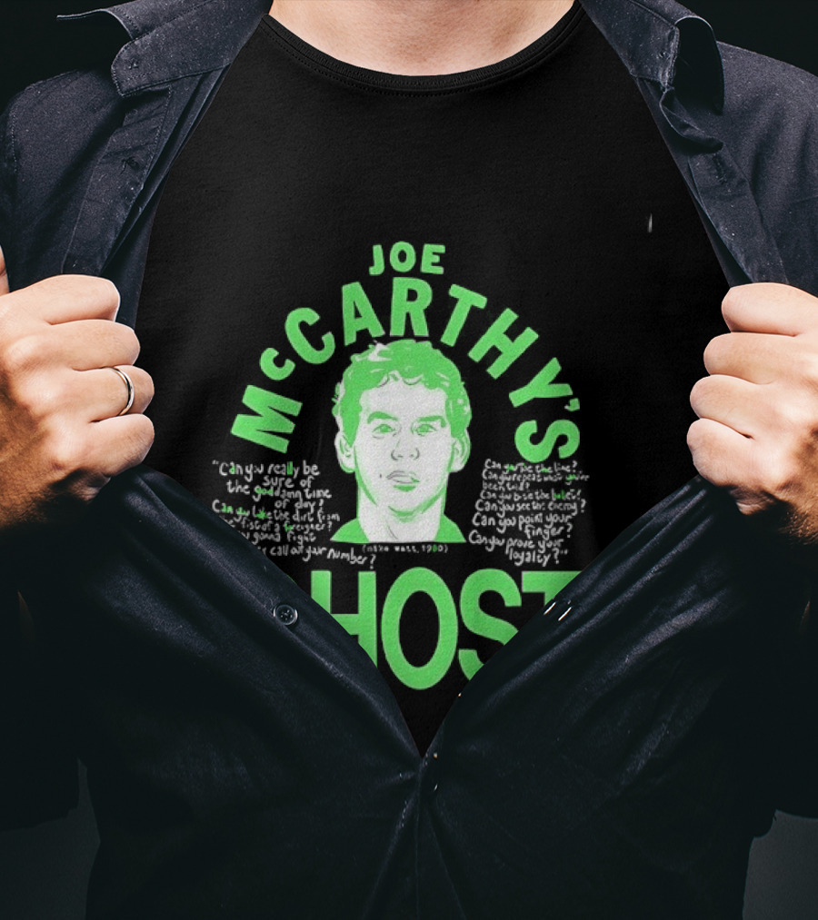 Joe McCarthy's Ghost Mike Watt 1980 Minutemen Punk Rock T-Shirt
