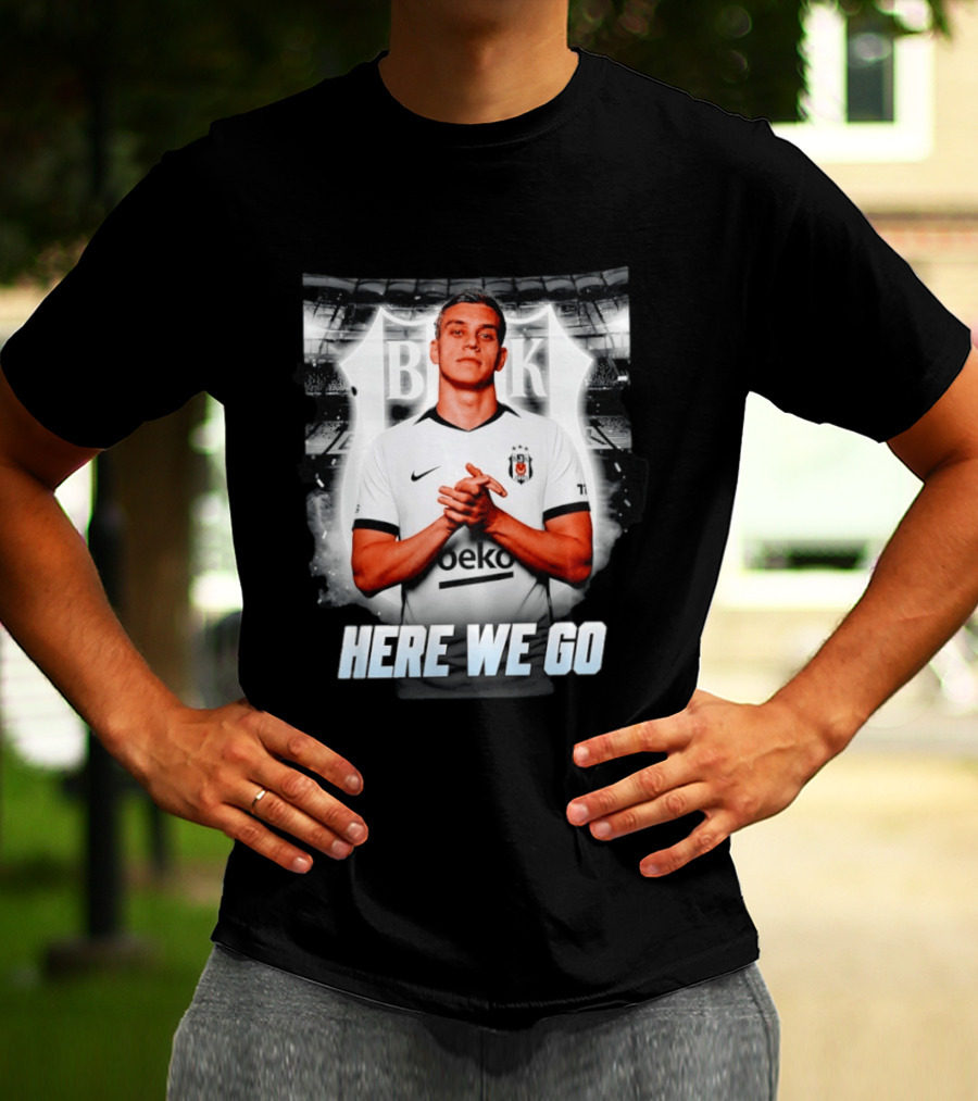 Leandro Trossard Besiktas Here We Go BJK Stadium Football Transfer T-Shirt