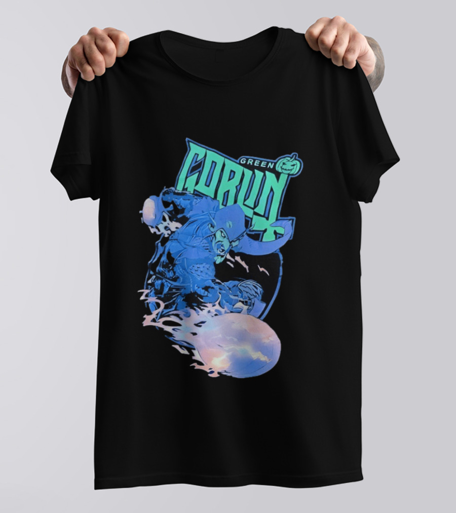 Green Goblin Pumpkin Marvel Comic Book Character Villain T-Shirt