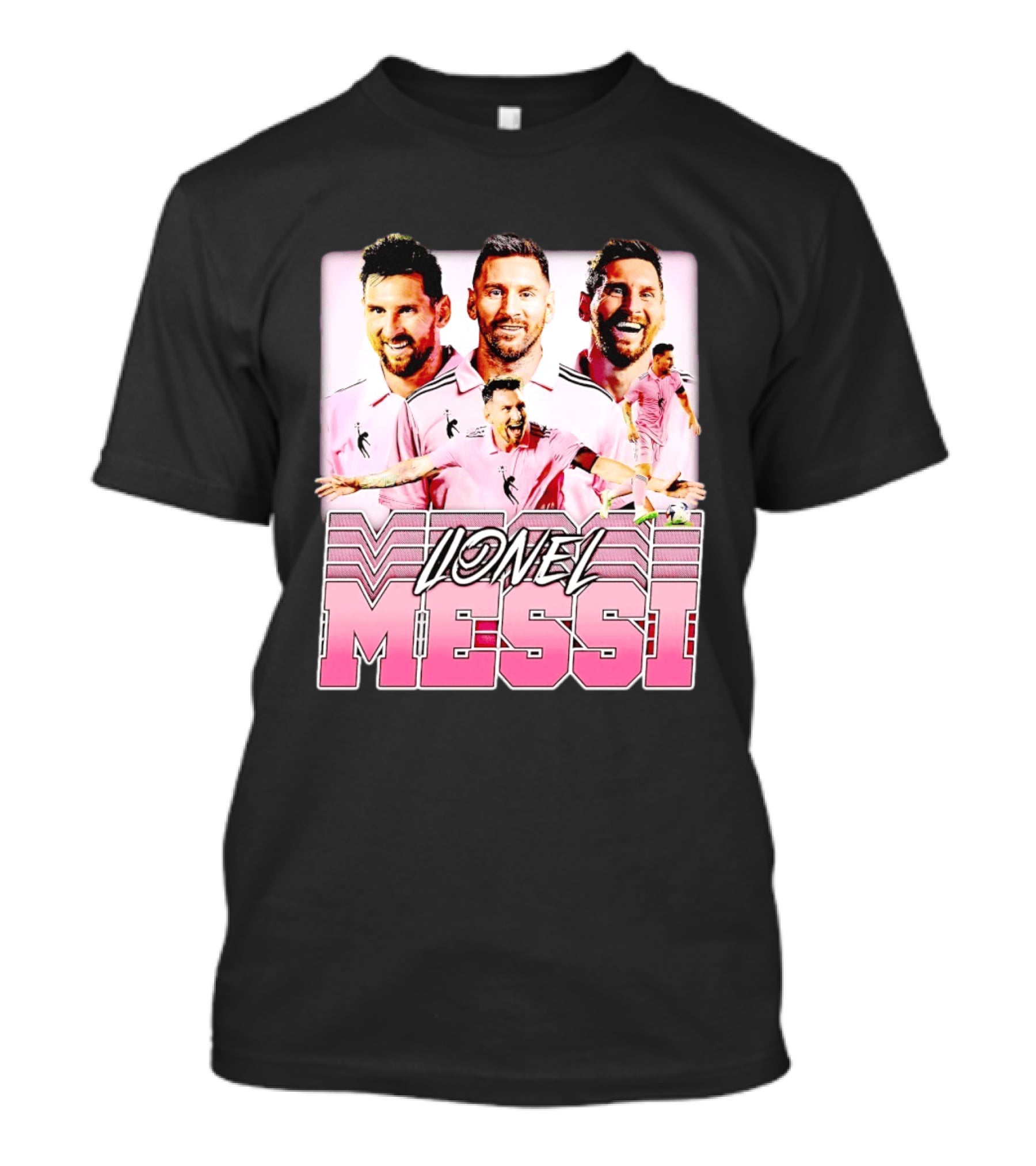 Lionel Messi Inter Miami Celebration Pink Jersey T-Shirt