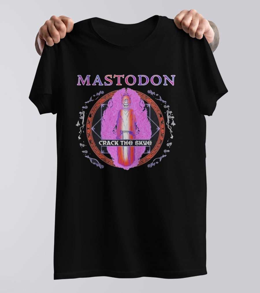 Mastodon Crack The Skye Ornate Oni Mandala T-Shirt