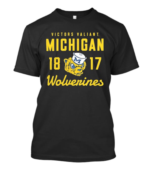 Michigan Wolverines Victors Valiant 1817 Wolverine Head T-Shirt