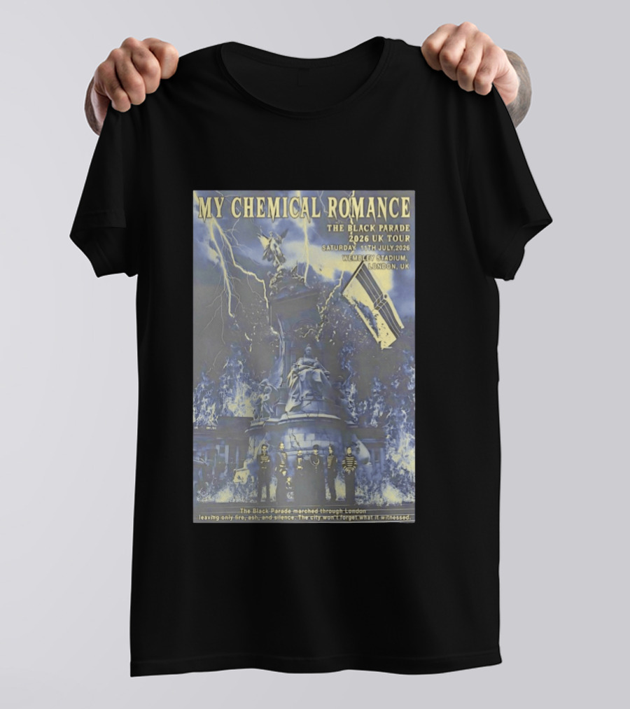 My Chemical Romance Black Parade 2026 UK Tour Wembley Stadium London T-Shirt