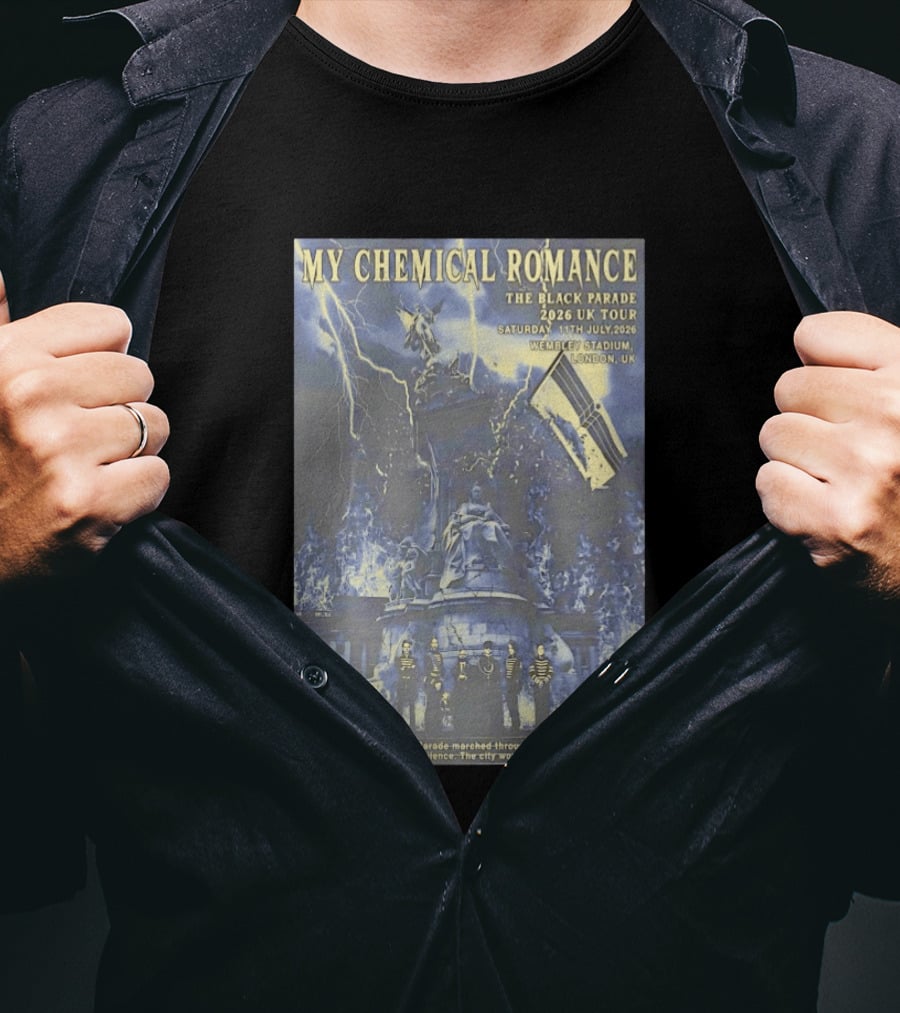 My Chemical Romance Black Parade 2026 UK Tour Wembley Stadium London T-Shirt