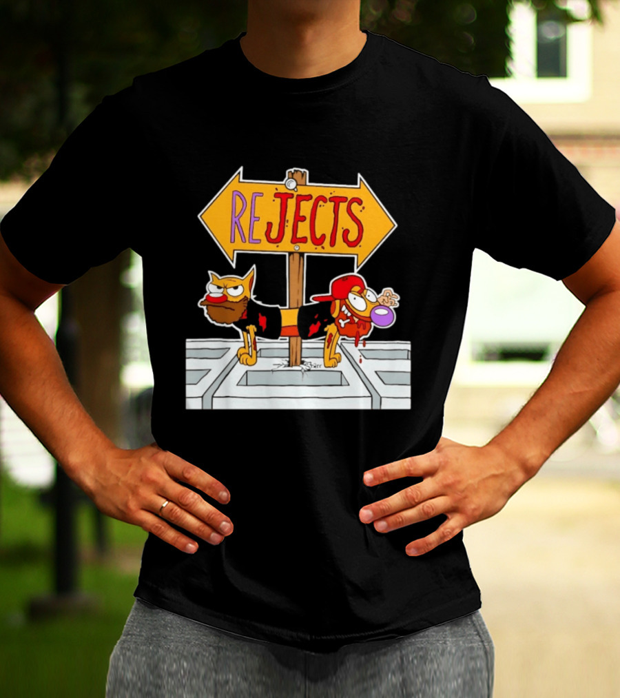 Nickelodeon CatDog Tough Guys Rejects Sign T-Shirt
