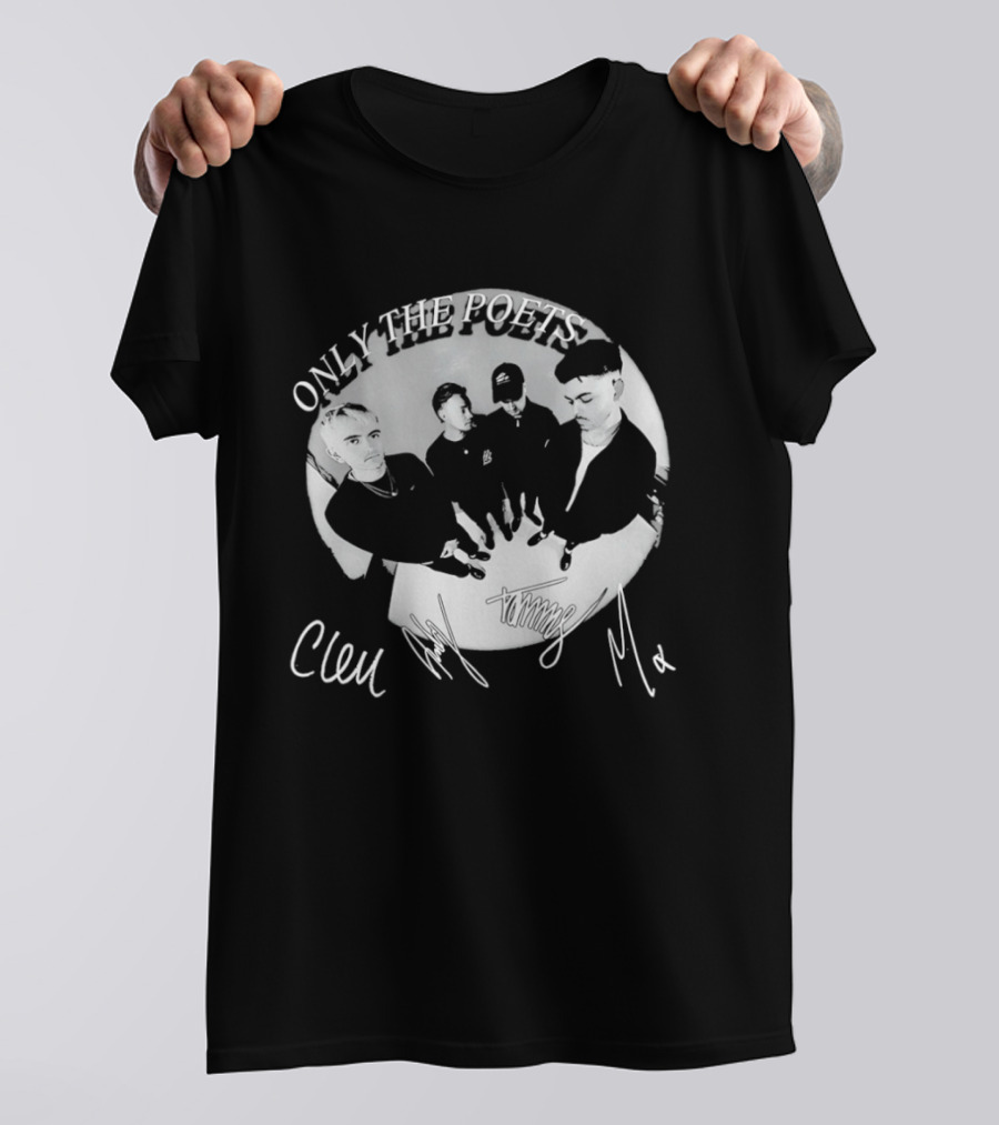 Only The Poets Band Clem Signature Autograph T-Shirt