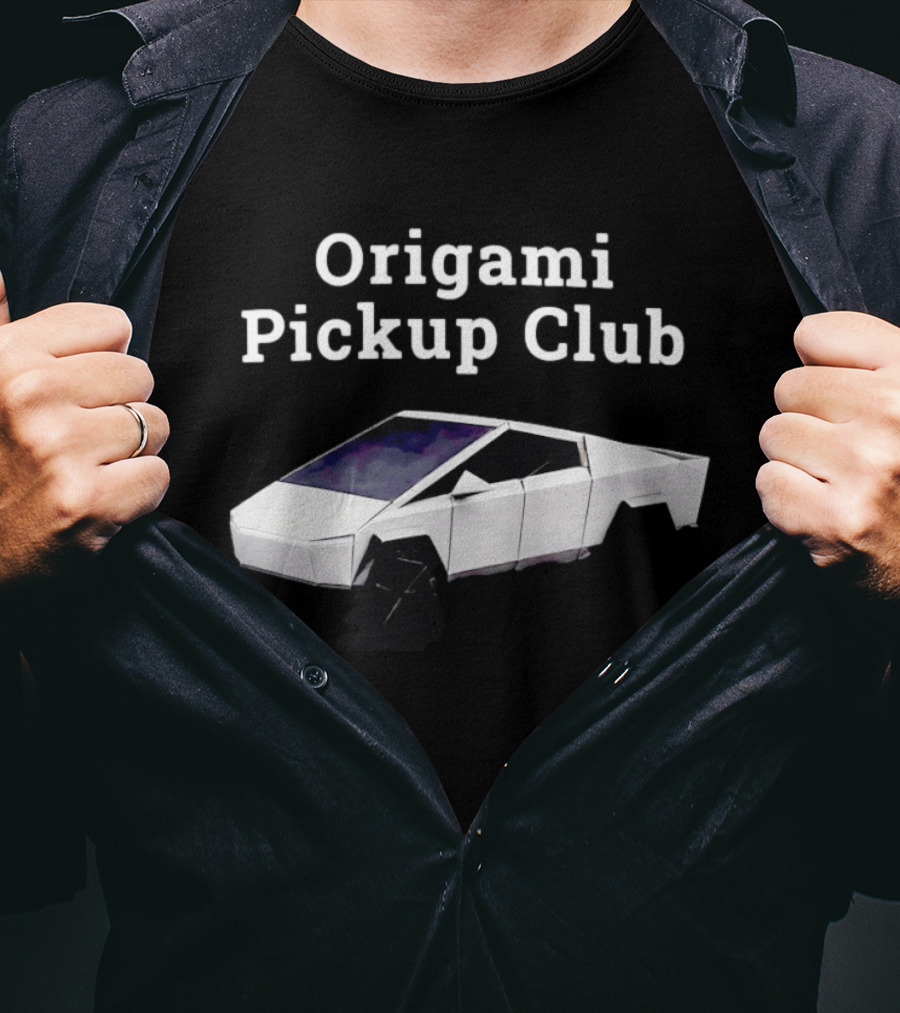 Origami Pickup Club Cybertruck Papercraft Model T-Shirt
