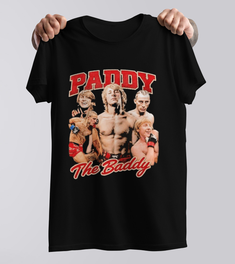 Paddy The Baddy UFC Fighter Montage T-Shirt