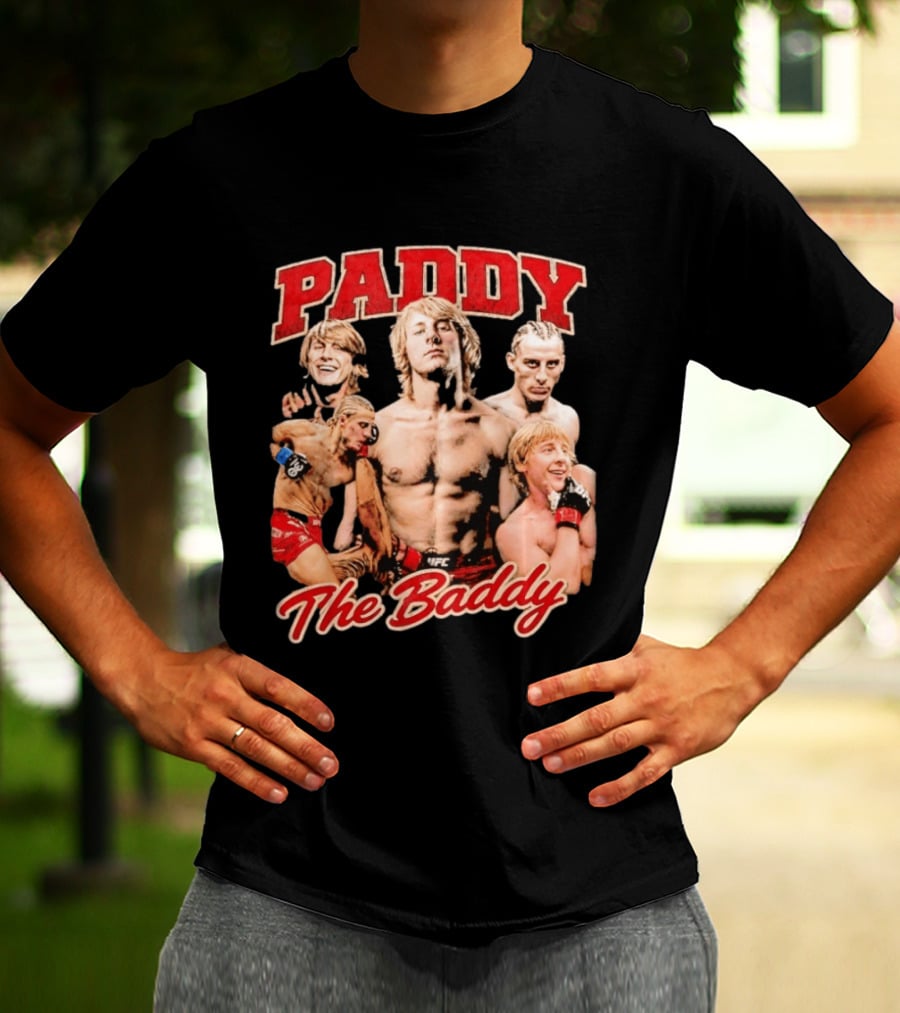 Paddy The Baddy UFC Fighter Montage T-Shirt