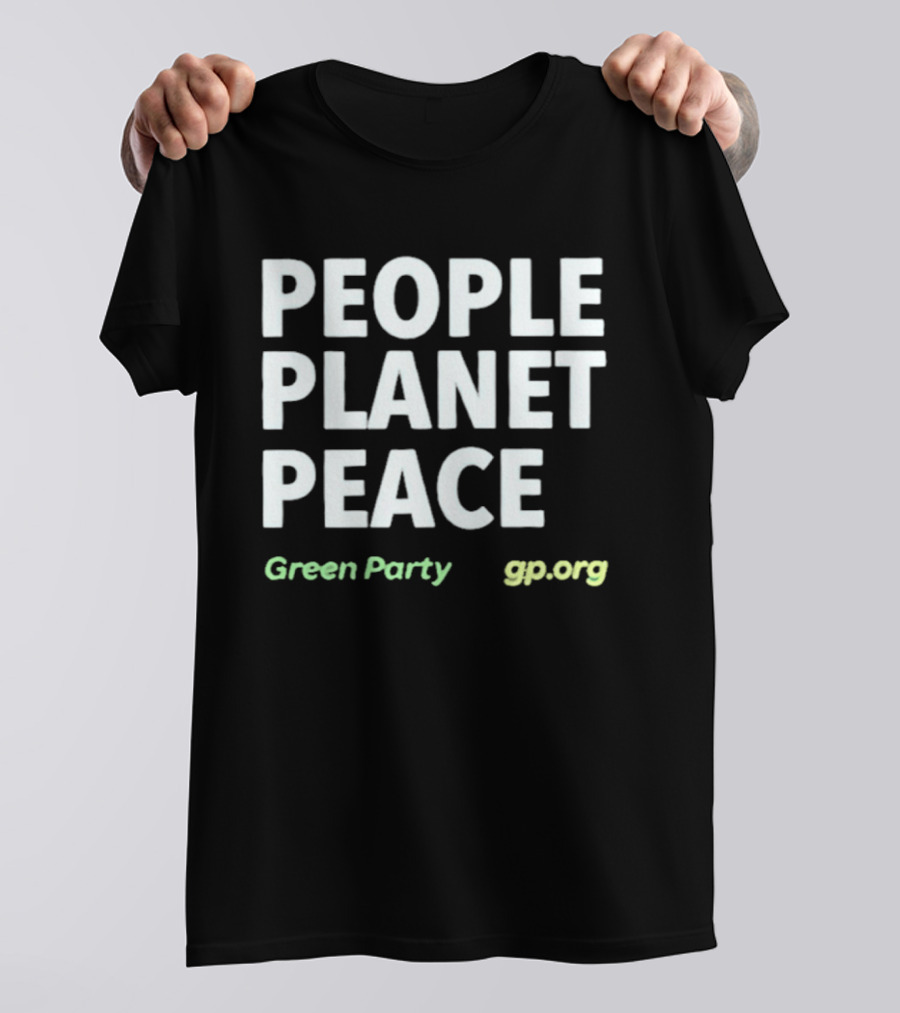 People Planet Peace Green Party Gp.org T-Shirt