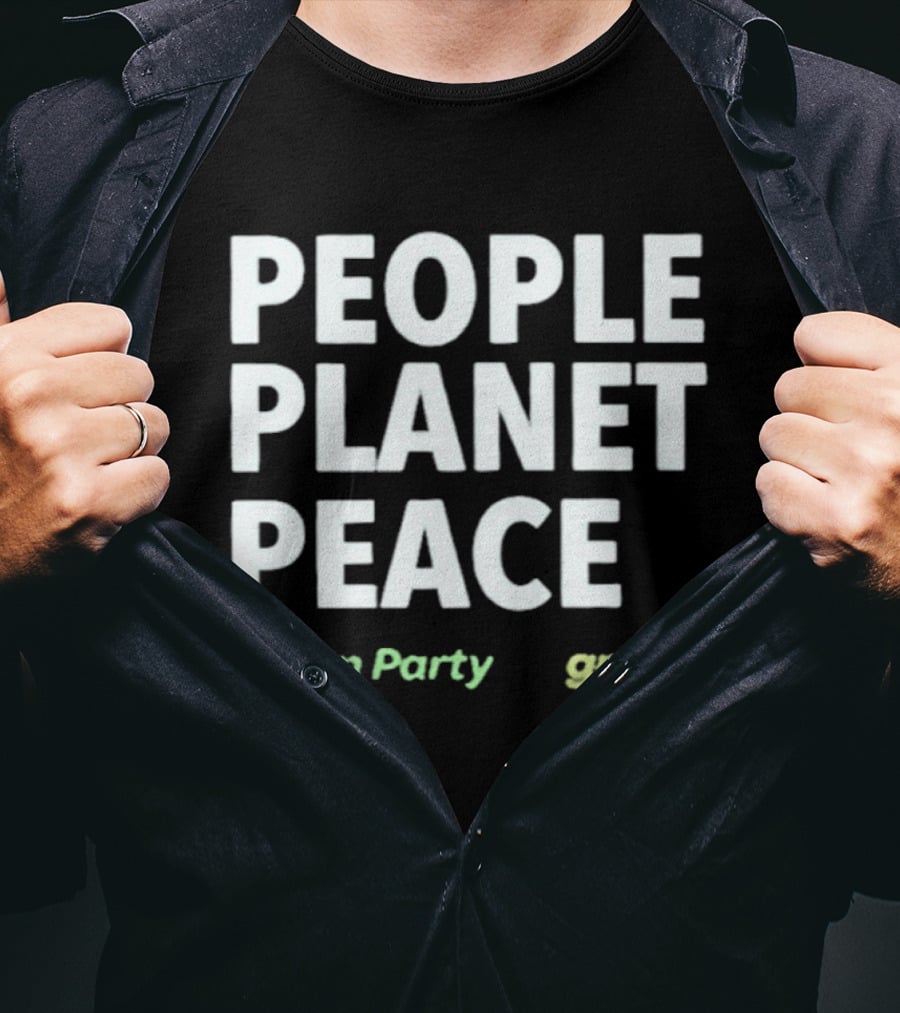 People Planet Peace Green Party Gp.org T-Shirt
