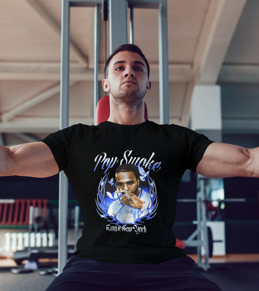 Pop Smoke King Of New York Blue Flame Cannot Say Pop And Forget The Smoke T-Shirt