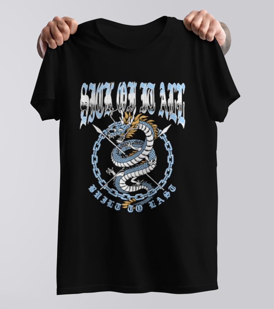 Sick Of It All Built To Last Dragonchain Snake T-Shirt
