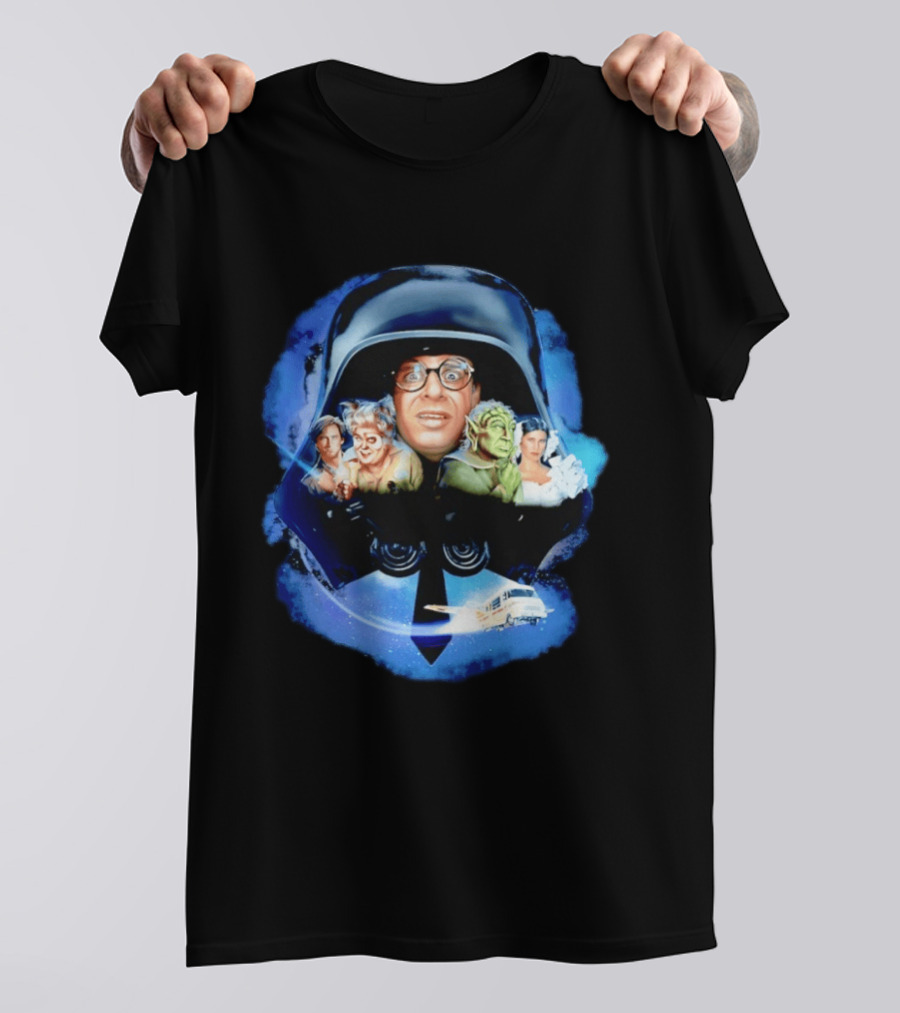 Spaceballs 2 Dark Helmet Rick Moranis Sci Fi Comedy Movie Cast Spaceship T-Shirt