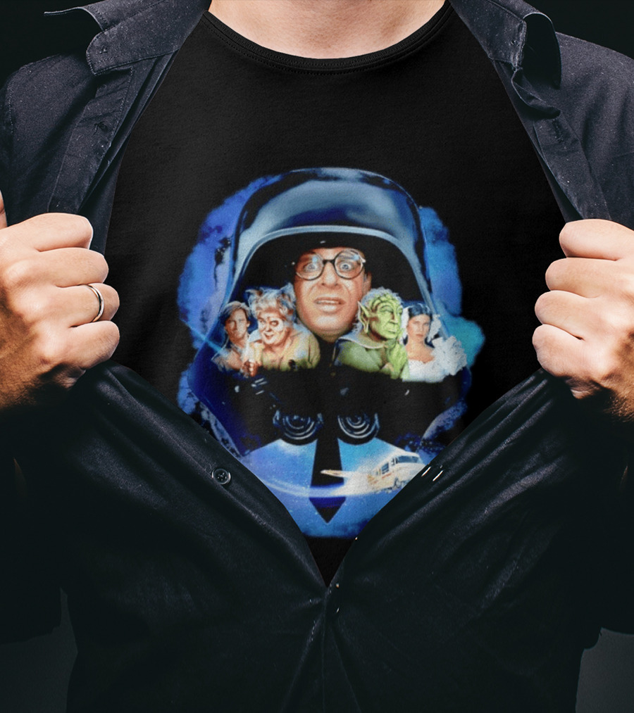 Spaceballs 2 Dark Helmet Rick Moranis Sci Fi Comedy Movie Cast Spaceship T-Shirt
