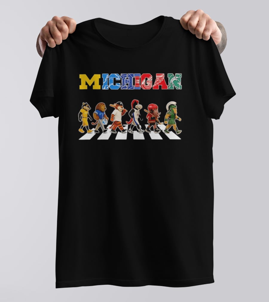 Michigan Six Mascots One State Endless Pride T-Shirt