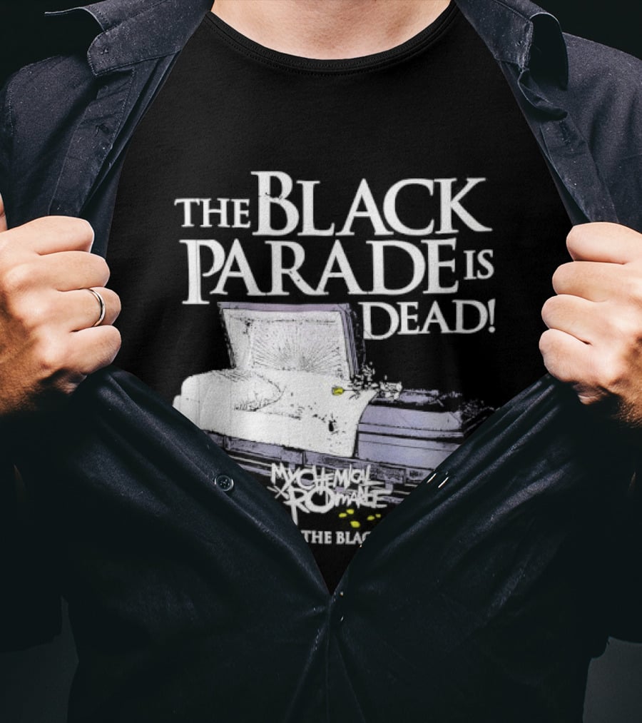 The Black Parade Is Dead My Chemical Romance Long Live The Black Parade Coffin Image T-Shirt