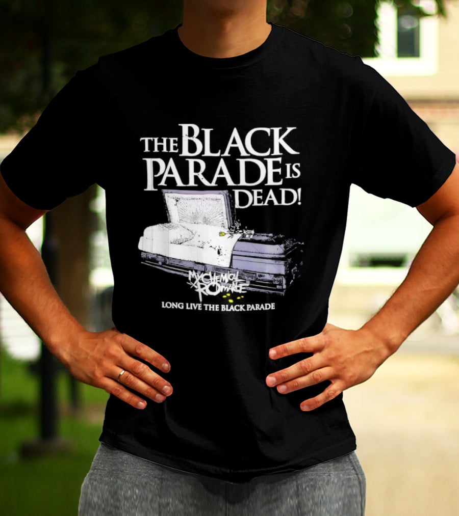 The Black Parade Is Dead My Chemical Romance Long Live The Black Parade Coffin Image T-Shirt
