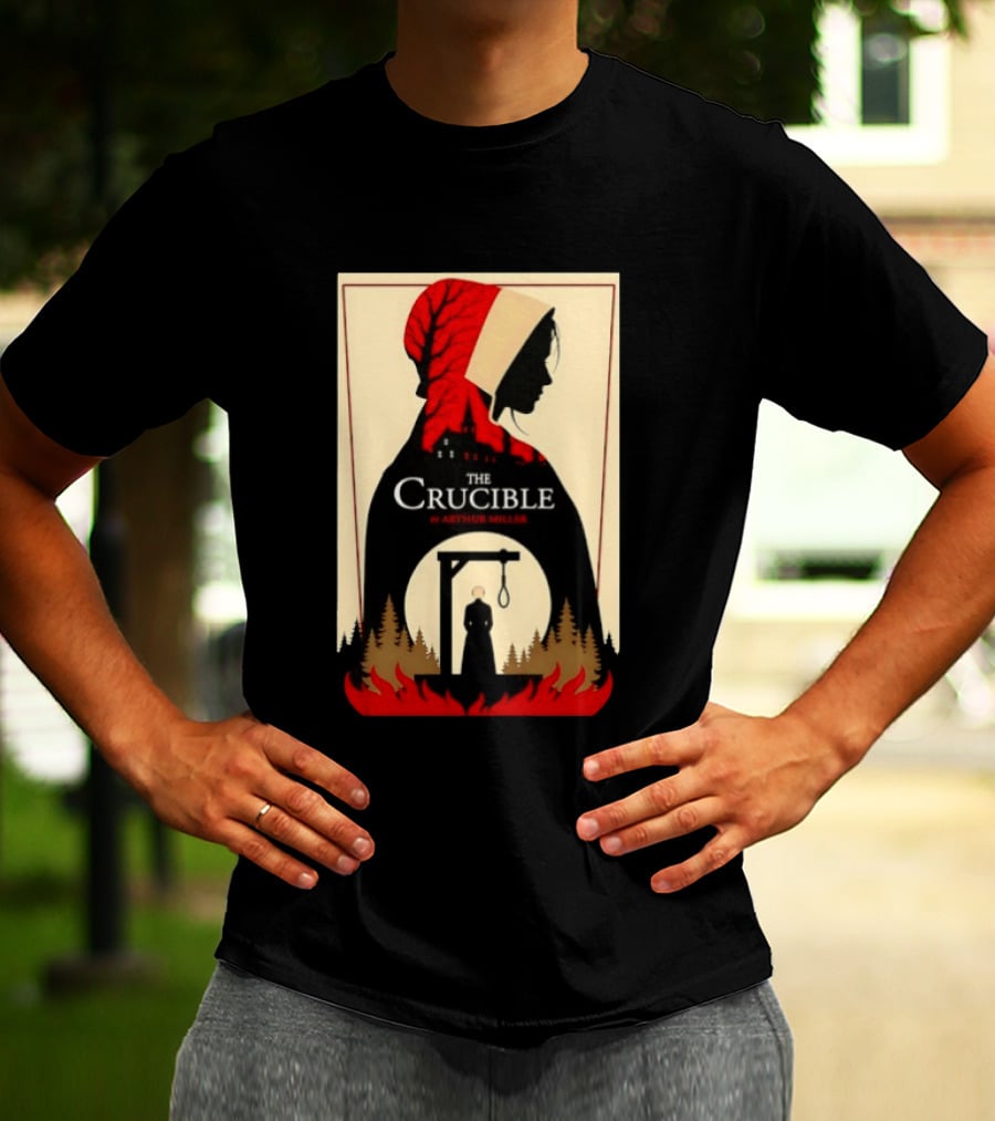 The Crucible By Arthur Miller Salem Witch Trials Hanging Scene T-Shirt