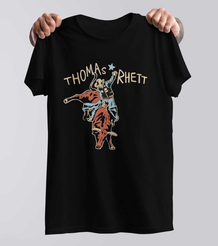 Thomas Rhett Rodeo Cowboy Bull Rider Star T-Shirt