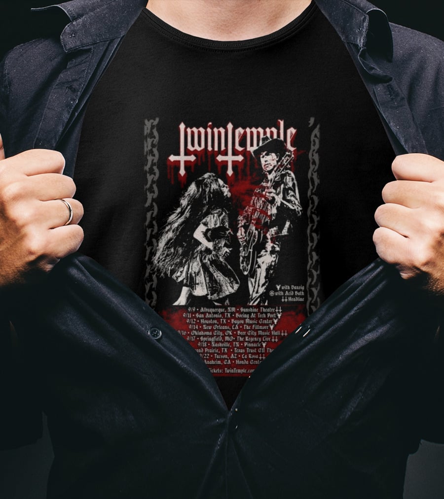 Twin Temple Tour 2026 Dates With Special Guests Locations And Headline Shows T-Shirt