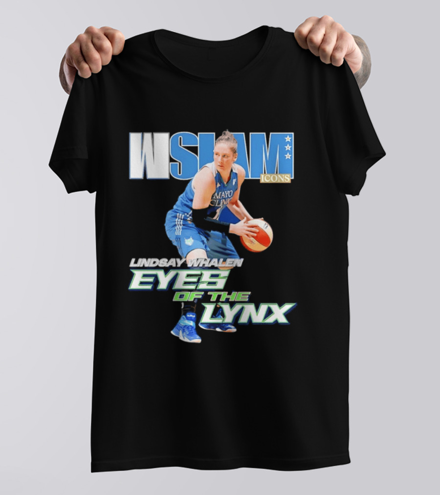 WSLAM Icons Lindsay Whalen Eyes Of The Lynx Mayo Basketball T-Shirt