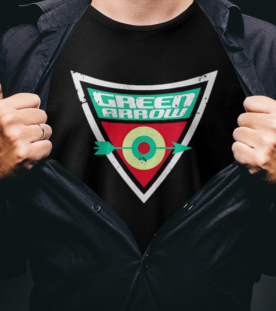 Green Arrow Archery Target Shield T-Shirt