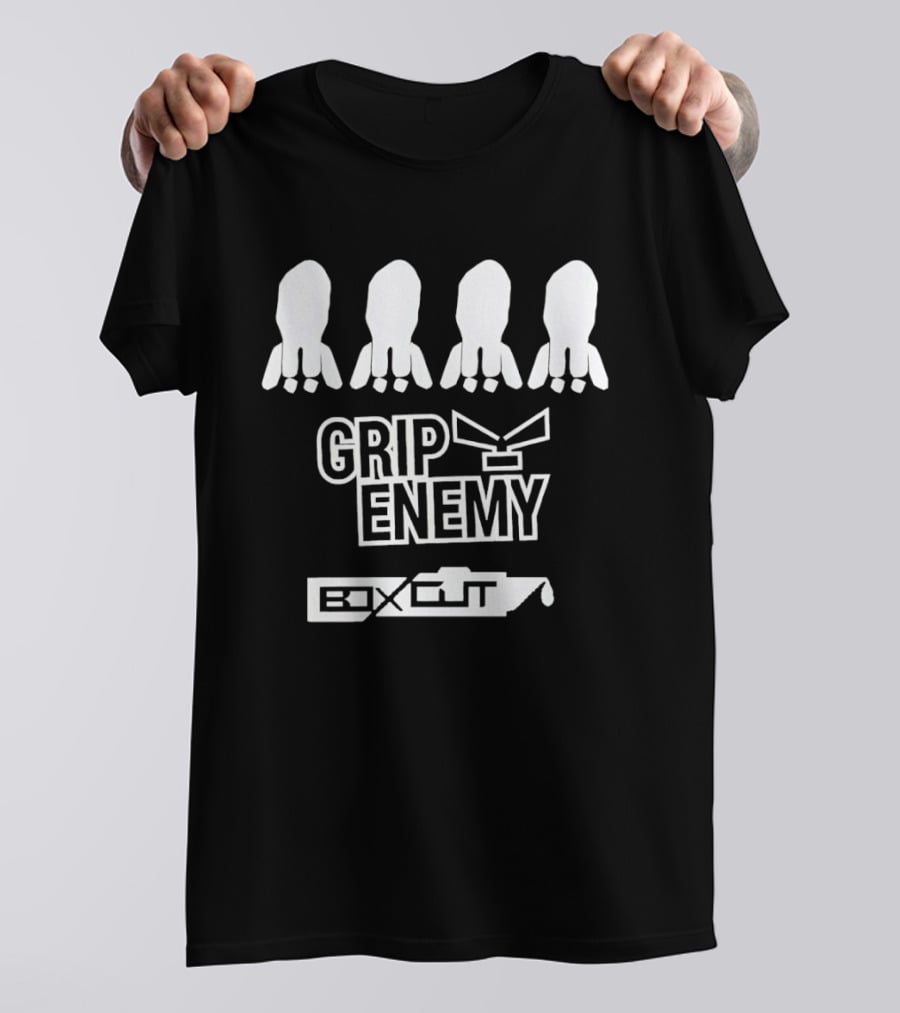 Grip Enemy Box Cut Urban Streetwear Octopus T-Shirt