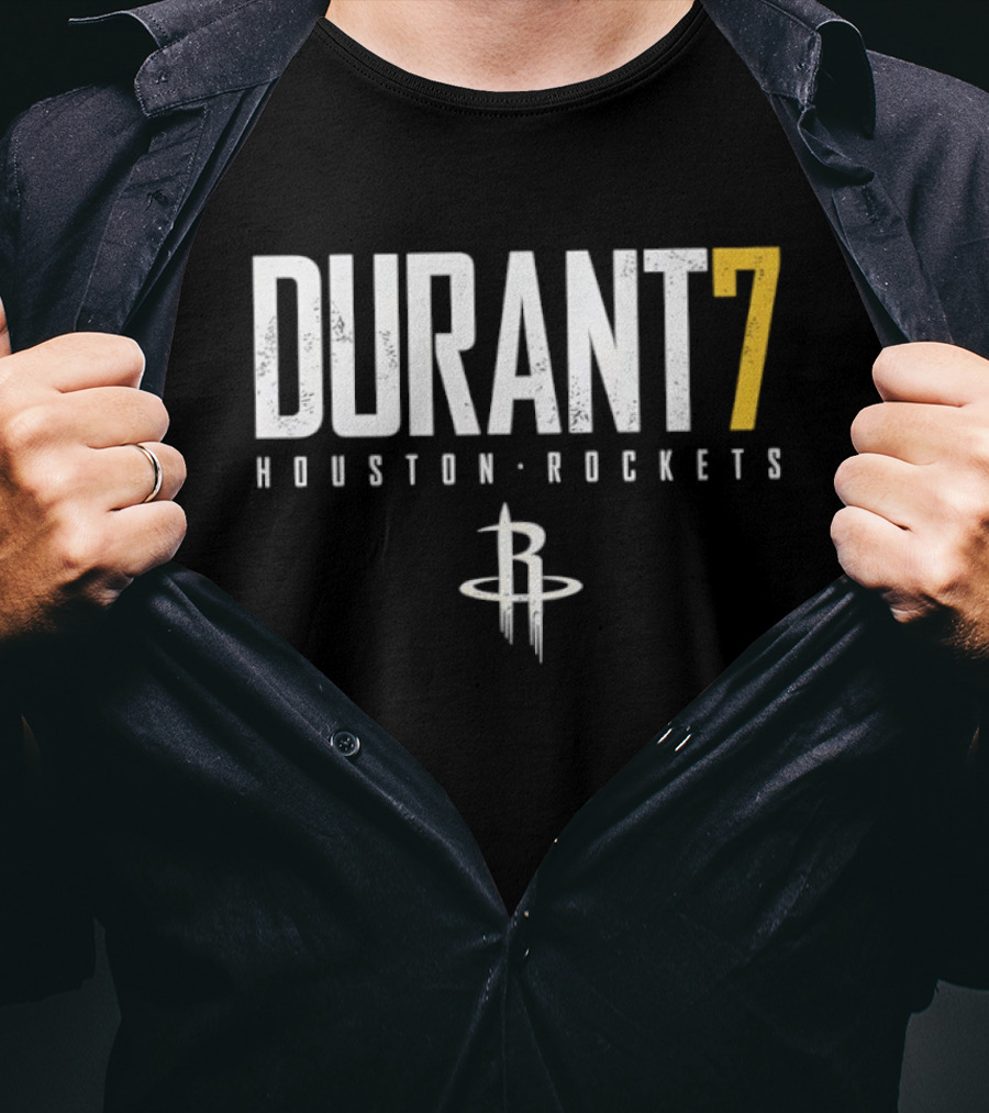 Kevin Durant 7 Houston Rockets NBA Basketball Jersey T-Shirt